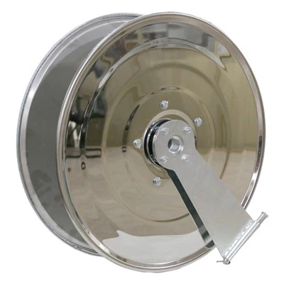 Carrete de manguera contra incendios de acero inoxidable