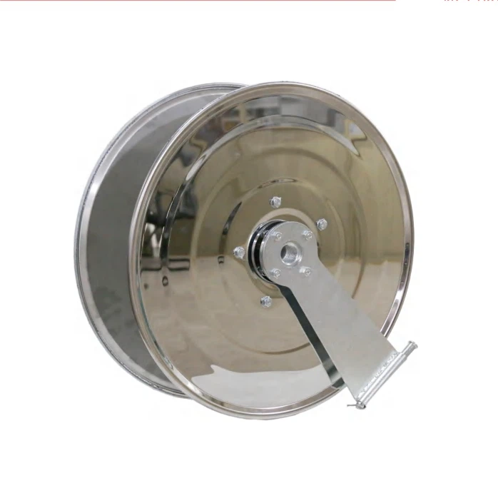 Carretes de manguera contra incendios de tipo oscilante manual de acero inoxidable